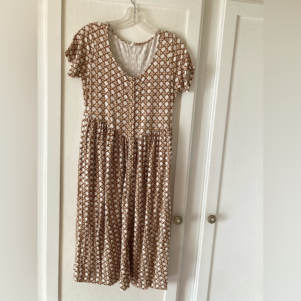 Kate Quinn button front midi dress